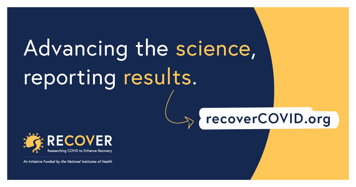 Advancing the science, reporting results. recoverCOVID.org