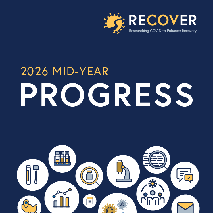 Graphic that reads "2026 Mid-year Progress" with RECOVER logo.