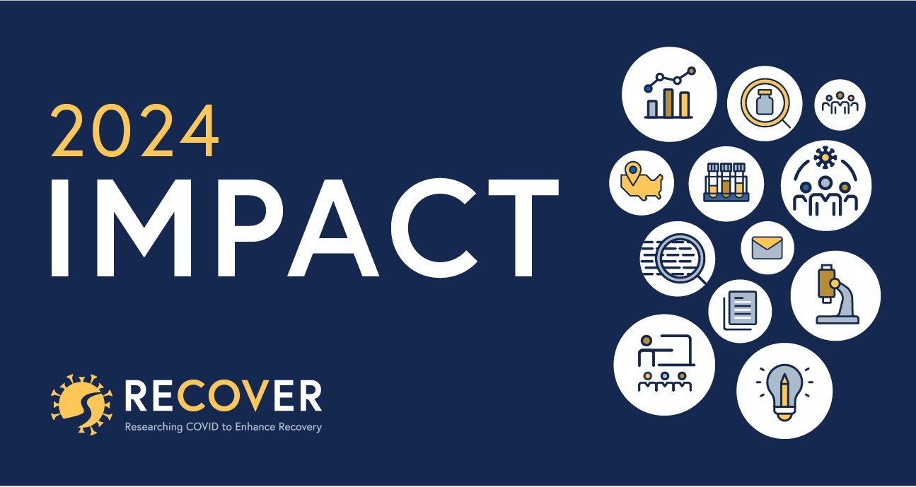 RECOVER's 2024 Impact banner with generic icons