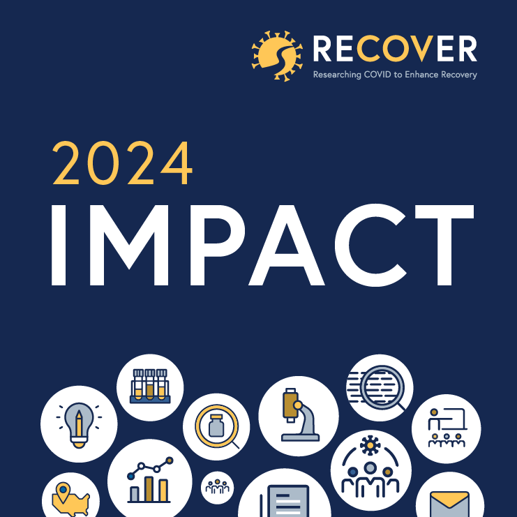 RECOVER's 2024 Impact thumbnail image with generic icons