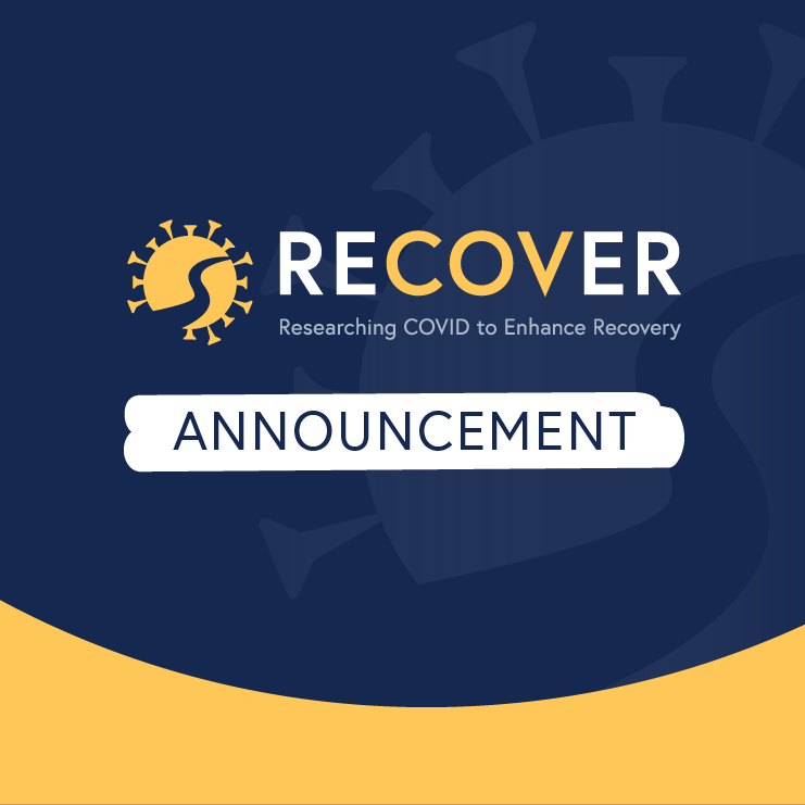 RECOVER logo with announcement banner.