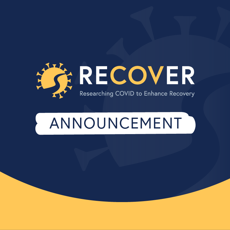 RECOVER logo with banner that reads "Announcement".