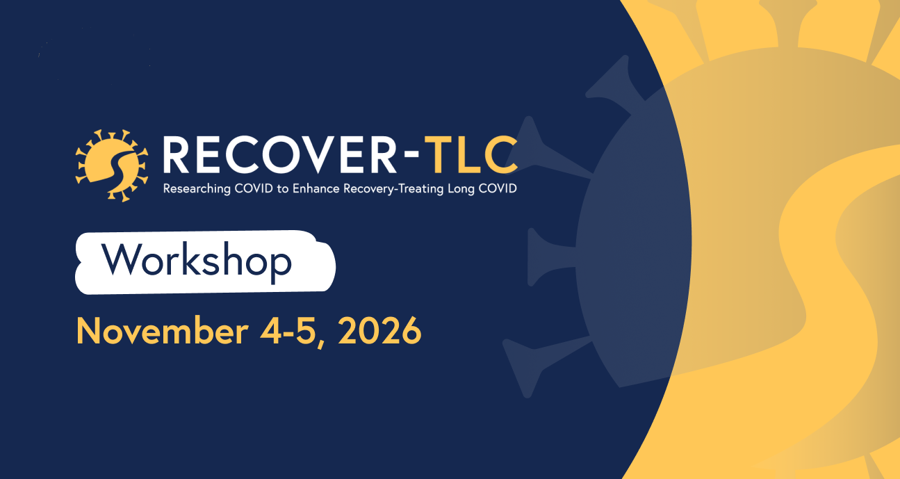 Recover-TLC workshop on November 4 and 5, 2026.