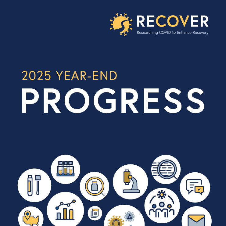Graphic that reads "2025 Year-End Progress" with RECOVER logo.